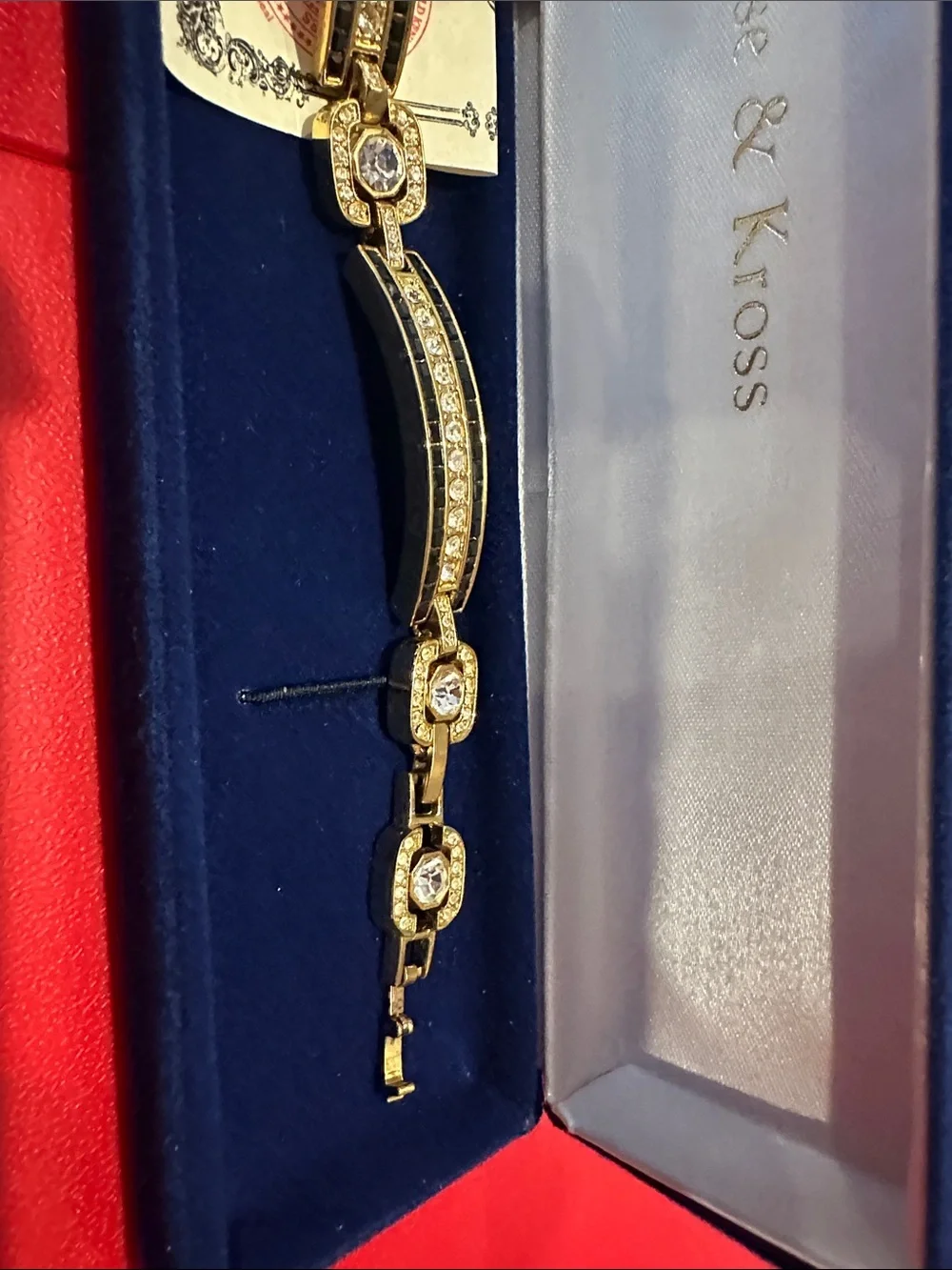 Camrose & Kross Gold Crystal Link Bracelet
